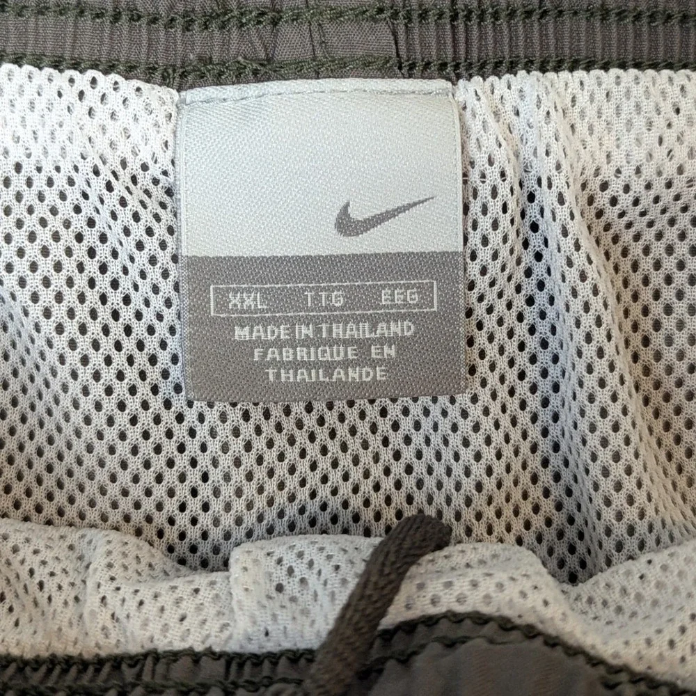 Lot of 2 Vintage Nike Silver Tab Mesh Lined Swim Trunks Y2K Navy Grey XXL